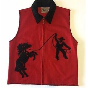 DONT MESS WITH TEXAS Wool Western Rodeo Zip Vest
